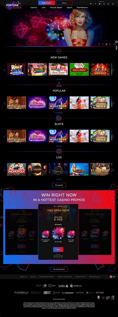 fortune clock casino login|fortune clock casino review.